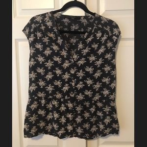 Fun2Fun Sleeveless Floral Peplum Top